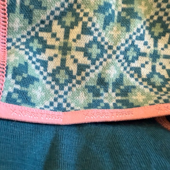 Kari Traa Teal and Pink Wool Top Medium - Picture 4 of 5